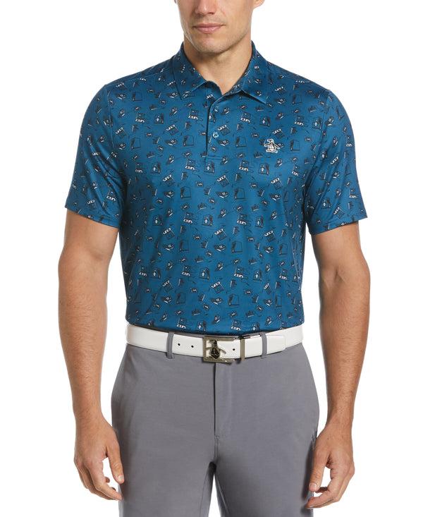 Original Penguin Retro Arcade Print Golf Polo
