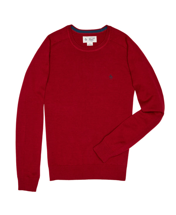 original penguin Ribbed Crew Neck Sweater