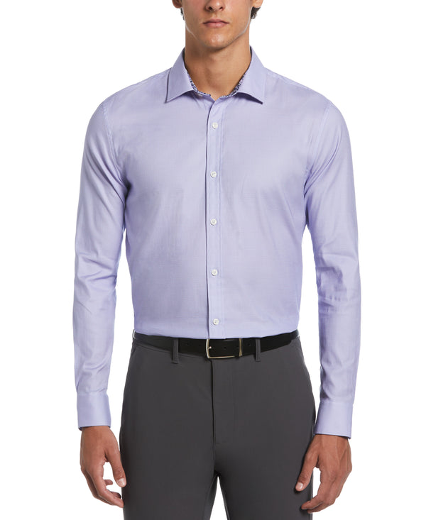 Original Penguin Royal Texture Print Dress Shirt