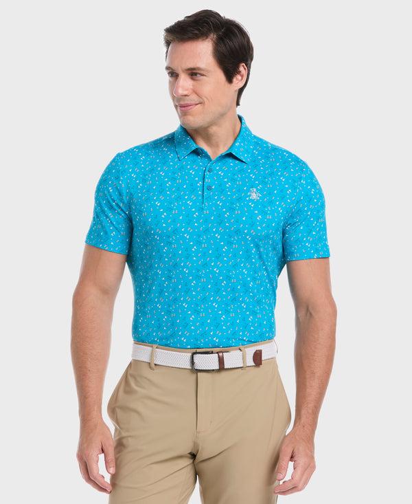 original penguin Sake-Tini Novelty Print Golf Polo