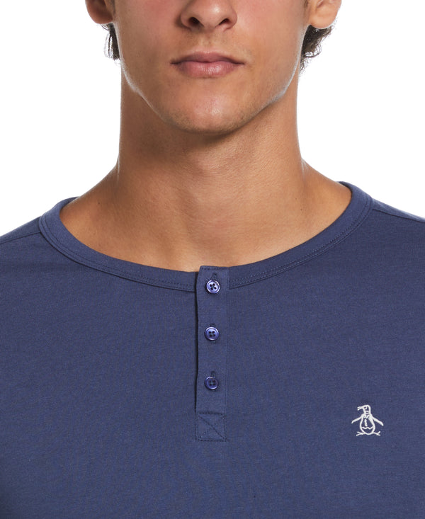 Original Penguin Solid Henley Tee