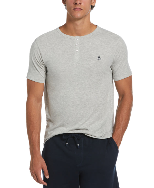 Original Penguin Solid Henley Tee