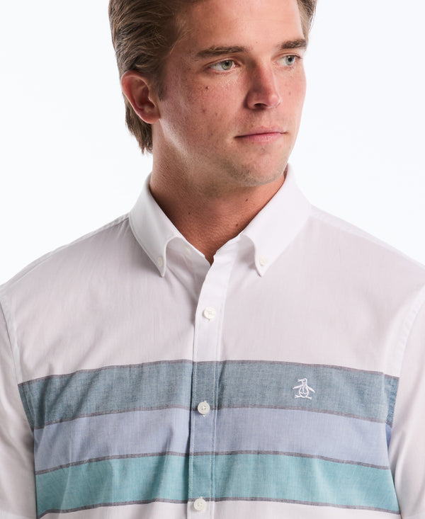 Original Penguin Stripe Button-Down Poplin Shirt