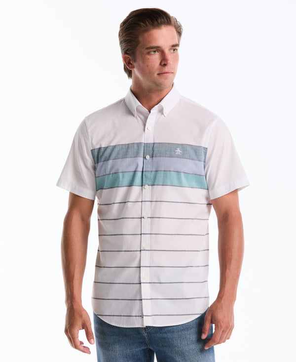 original penguin Stripe Button-Down Poplin Shirt