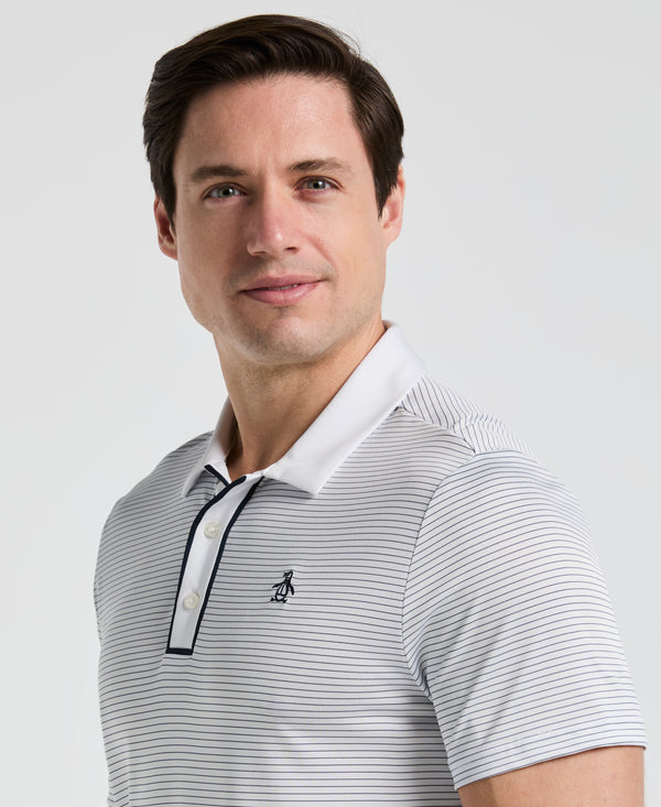 Original Penguin Stripe Jersey Golf Polo
