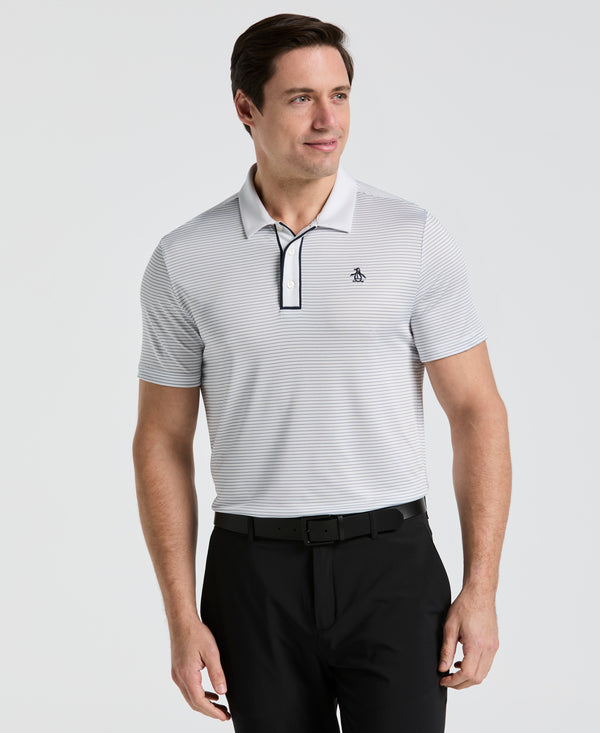 original penguin Stripe Jersey Golf Polo
