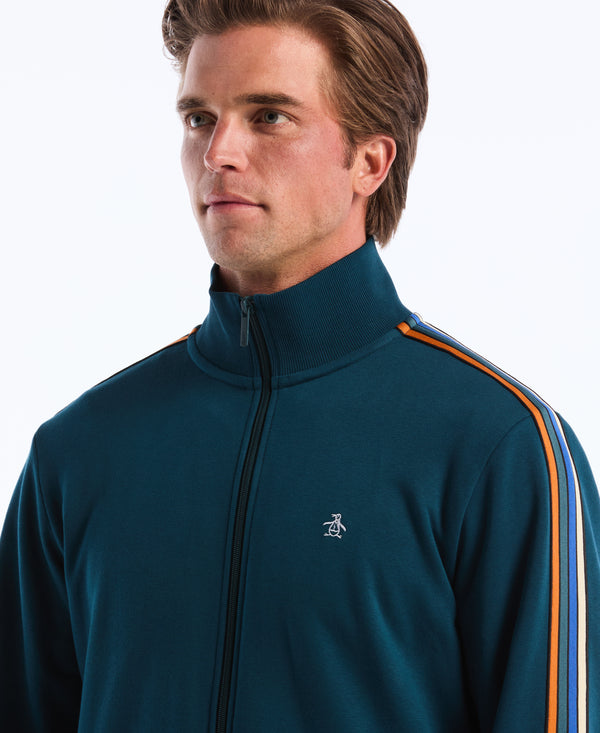 Original Penguin Striped Fleece Track Jacket