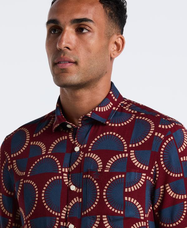 Original Penguin Viscose Printed Button-Down Shirt