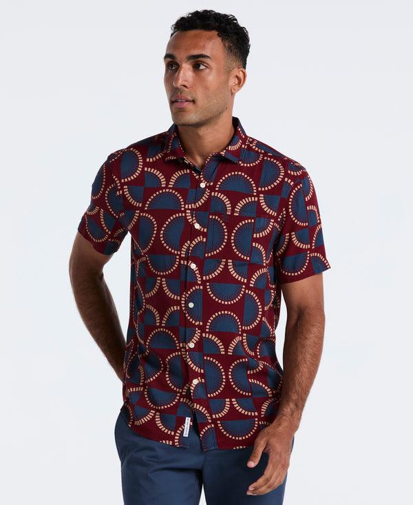 original penguin Viscose Printed Button-Down Shirt