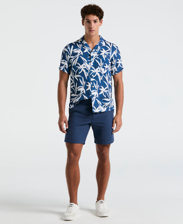 Original Penguin Wave Floral Print Camp Shirt