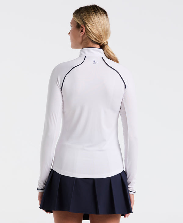 Original Penguin Women's Quarter Zip Tennis Shirt