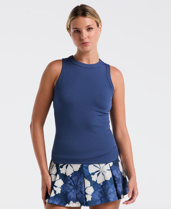 Original Penguin Women's Ribbed Tennis Tank Top