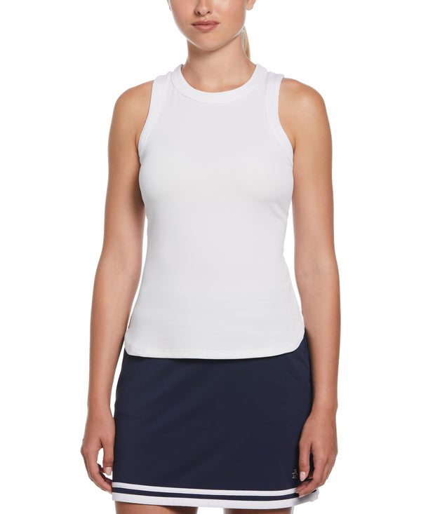 original penguin Women's Ribbed Tennis Tank Top