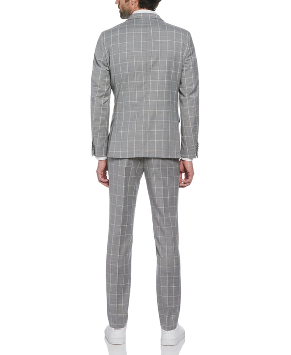 Original Penguin Windowpane Plaid Wool Blend Two Piece Suit