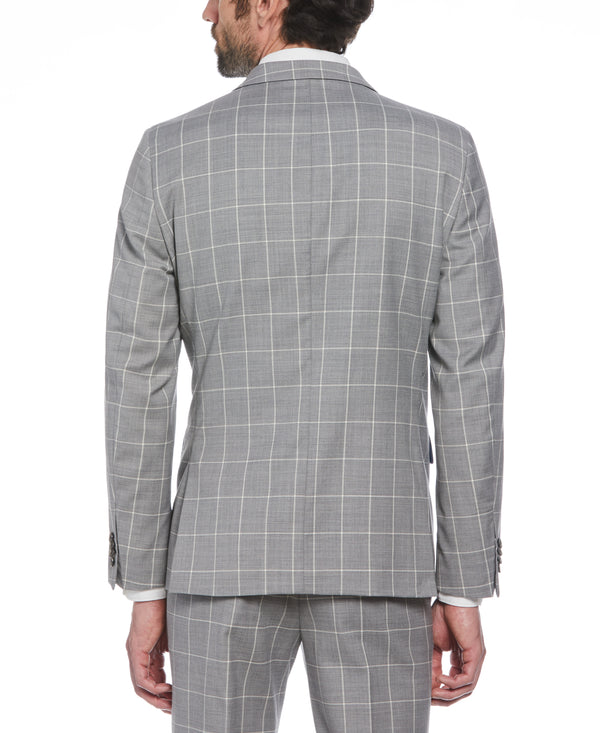 Original Penguin Windowpane Plaid Wool Blend Two Piece Suit