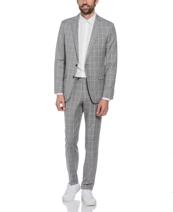 original penguin Windowpane Plaid Wool Blend Two Piece Suit