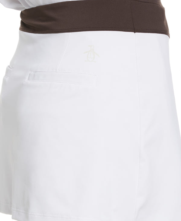 Original Penguin Women's 13" Asymmetrical Pleated Tennis Skort