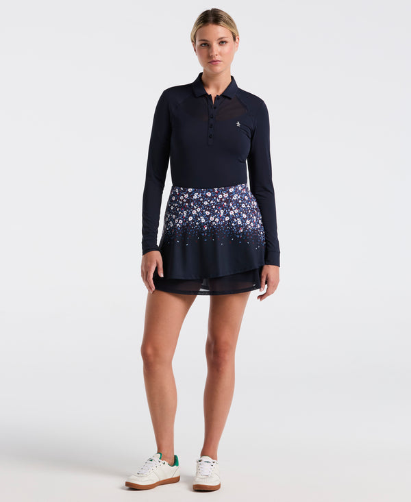 original penguin Women's 14" Zen Floral Double Layer Skort