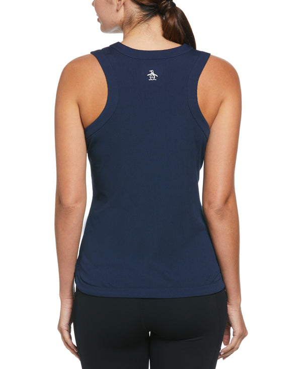 Original Penguin Women's Essential Ribbed Tennis Tank Top
