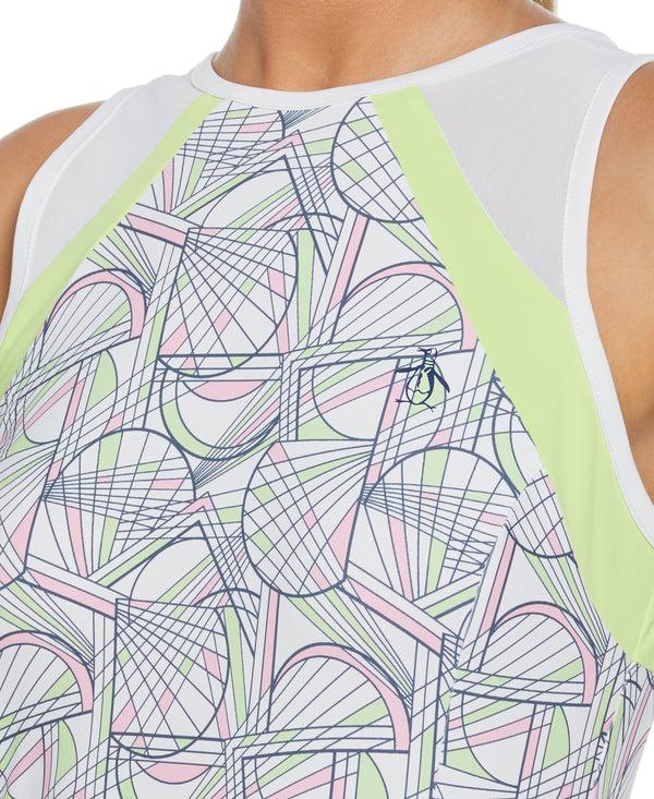 Original Penguin Women's Mesh Block Tennis Tank Top