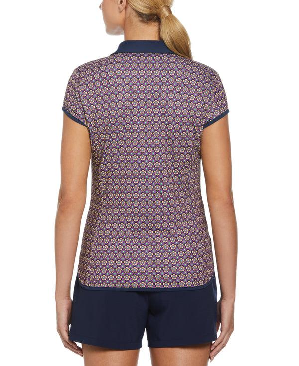 Original Penguin Women's Sweetheart Floral Print Polo