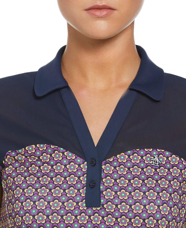 Original Penguin Women's Sweetheart Floral Print Polo