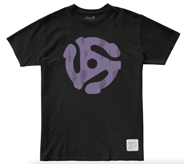 original retro brand 45 RPM Vinyl Adapter 100% Cotton Tee