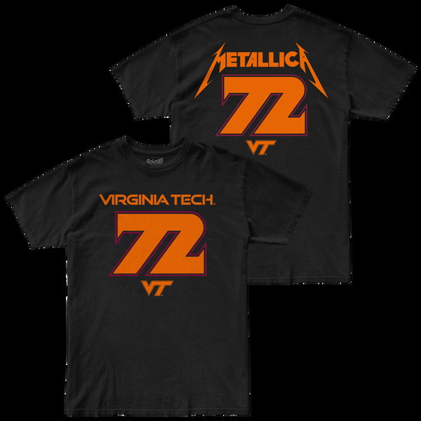 original retro brand 72 Seasons Virginia Tech x Metallica Youth Tee