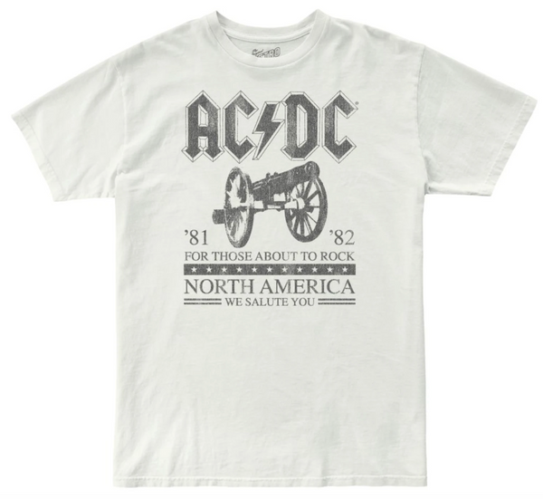 original retro brand AC/DC North American Tour 100% Cotton Tee
