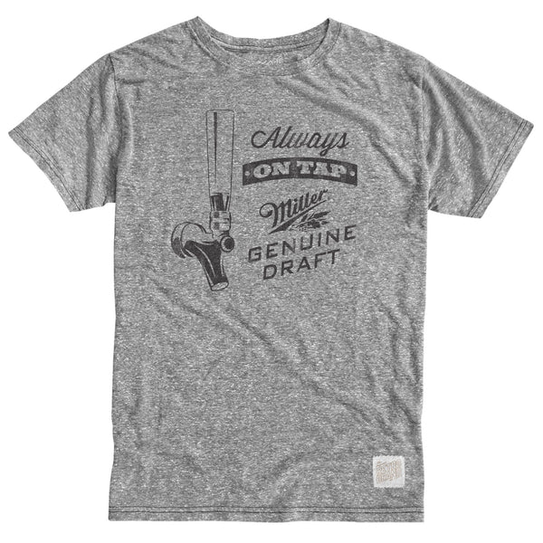 original retro brand Always on Tap Miller Tri-Blend Tee