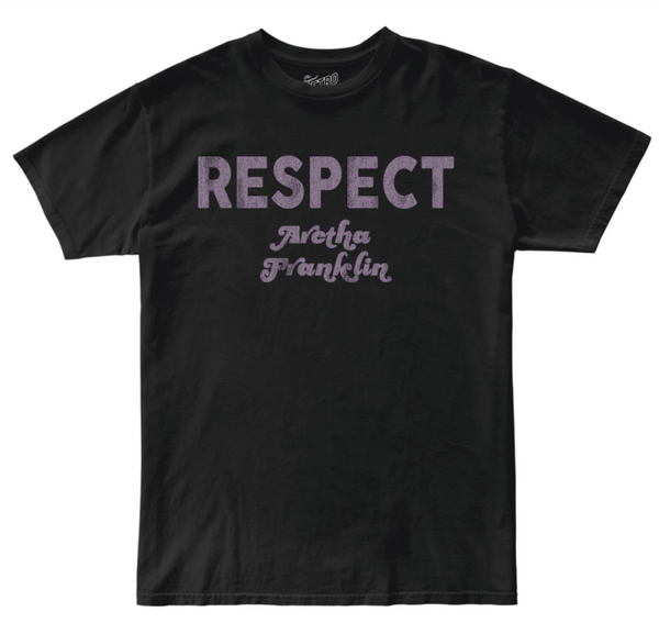 original retro brand Aretha Franklin RESPECT 100% Cotton Tee