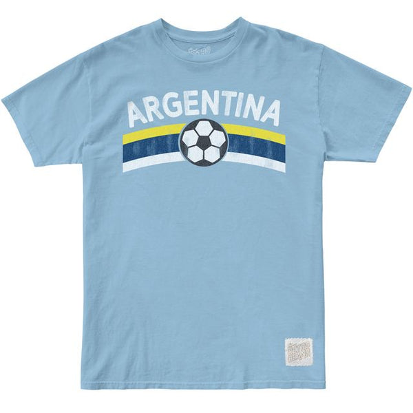 original retro brand Argentina Soccer 100% Cotton SS Crew Tee