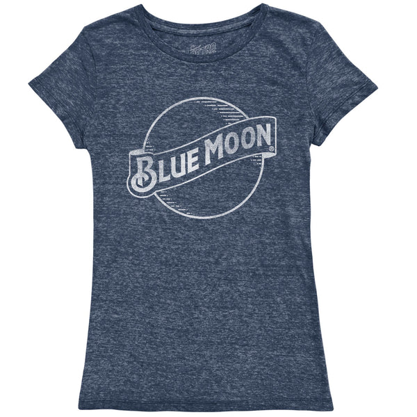 original retro brand Blue Moon Tri-Blend Women's Crew Tee