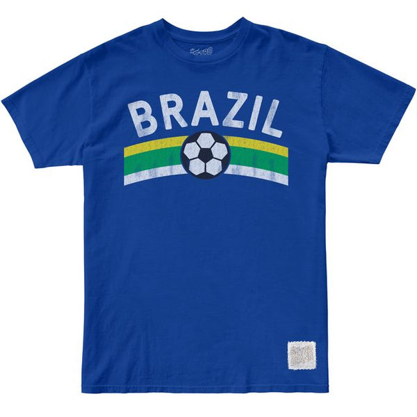 original retro brand Brazil Soccer 100% Cotton SS Crew Tee