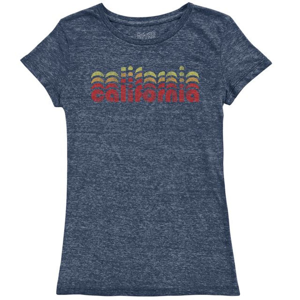 original retro brand California Tri-Blend Women's Crew Tee