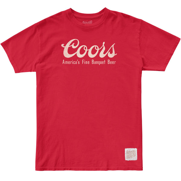 original retro brand Coors America's Fine Banquet Beer 100% Cotton Tee