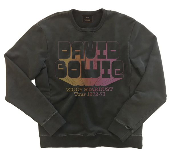 original retro brand David Bowie Ziggy Stardust Black Label Sweatshirt