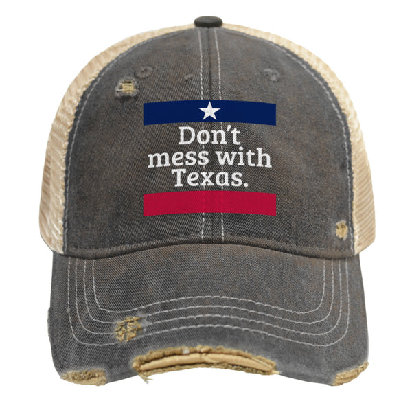 original retro brand Don't Mess With Texas Snap Back Trucker Cap