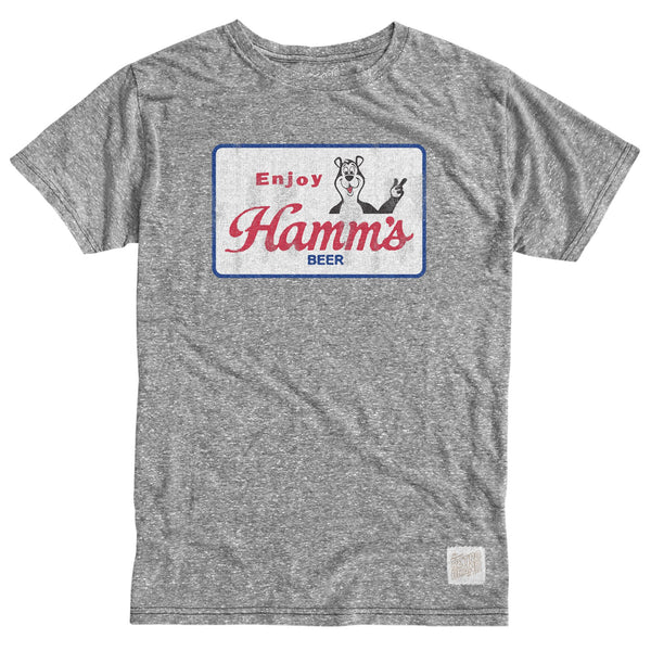 original retro brand Enjoy Hamm's Beer Tri-Blend Tee