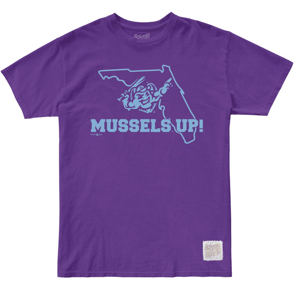 original retro brand Fort Myers Mighty Mussels 100% Cotton Tee