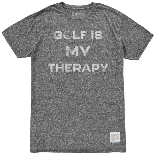 original retro brand Golf Is My Therapy Mock Twist Tee