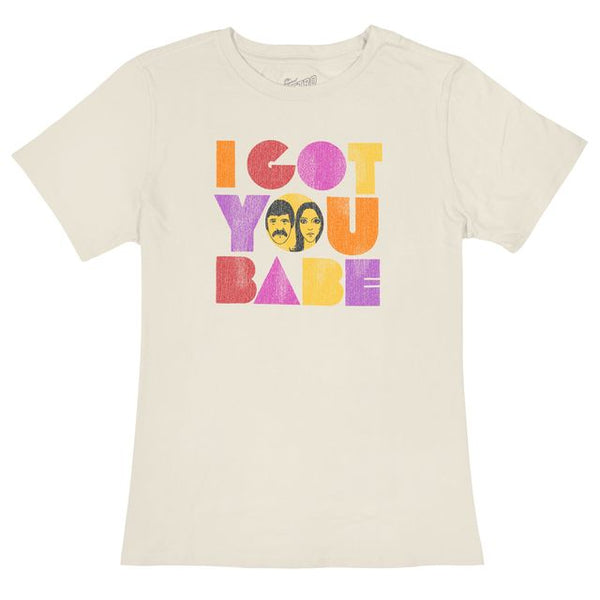 original retro brand I Got You Babe (Sonny & Cher) 100% Cotton Women's Tee