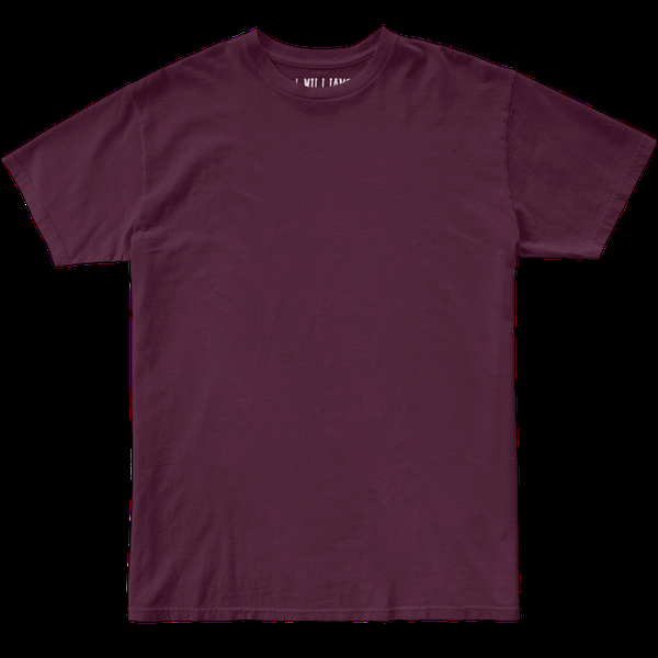 original retro brand J. Williams Basics 100% Cotton Blank Tee