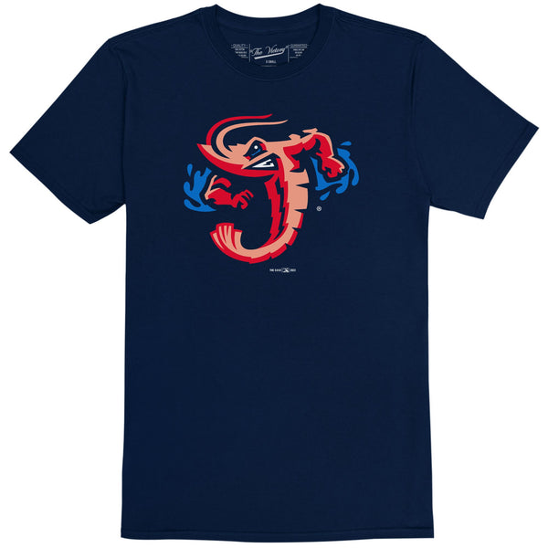 original retro brand Jacksonville Jumbo Shrimp 100% Cotton Tee