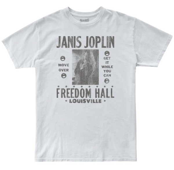 original retro brand Janis Joplin Freedom Hall 100% Cotton Tee