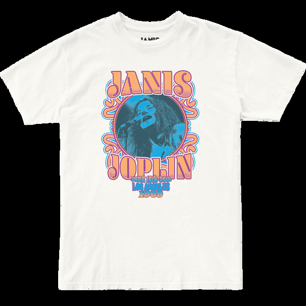 original retro brand Janis Joplin Los Angeles 1969 100% Cotton Tee