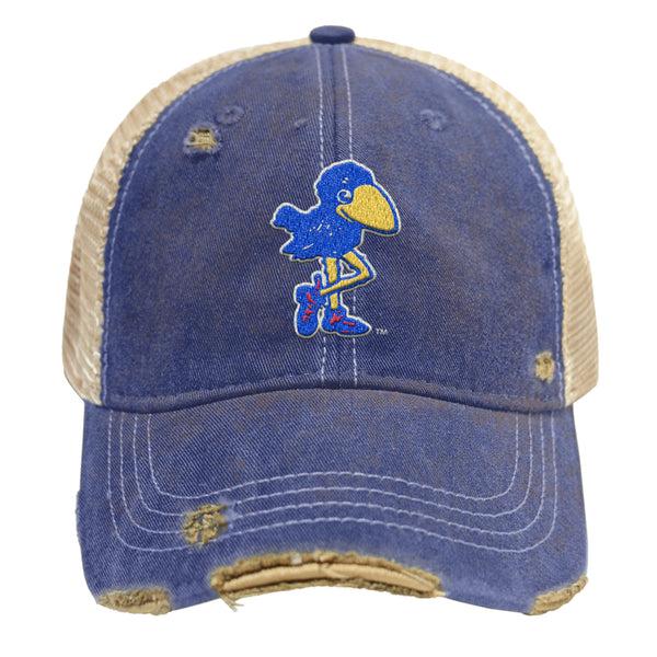 original retro brand Kansas Jayhawks Trucker Hat Cap