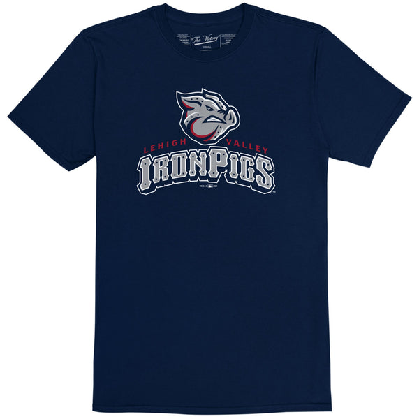 original retro brand Lehigh Valley IronPigs 100% Cotton Tee