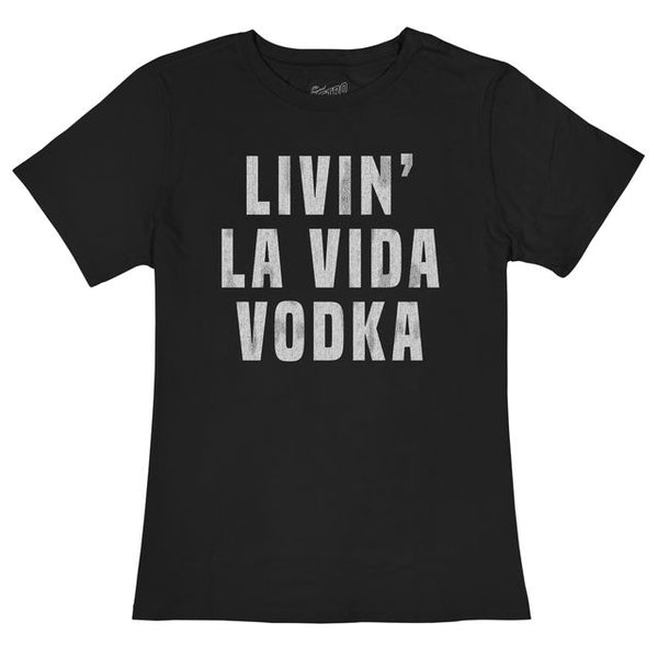original retro brand Livin' La Vida Vodka 100% Cotton Women's Tee