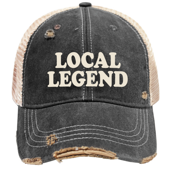 original retro brand Local Legend Vintage Snap Back Trucker Cap